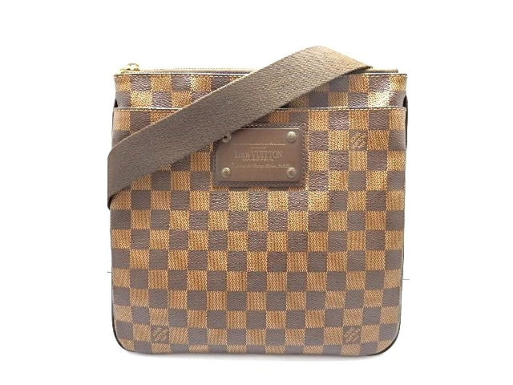 LOUIS VUITTON Shoulder Bag Pochette Plat Brooklyn Damier